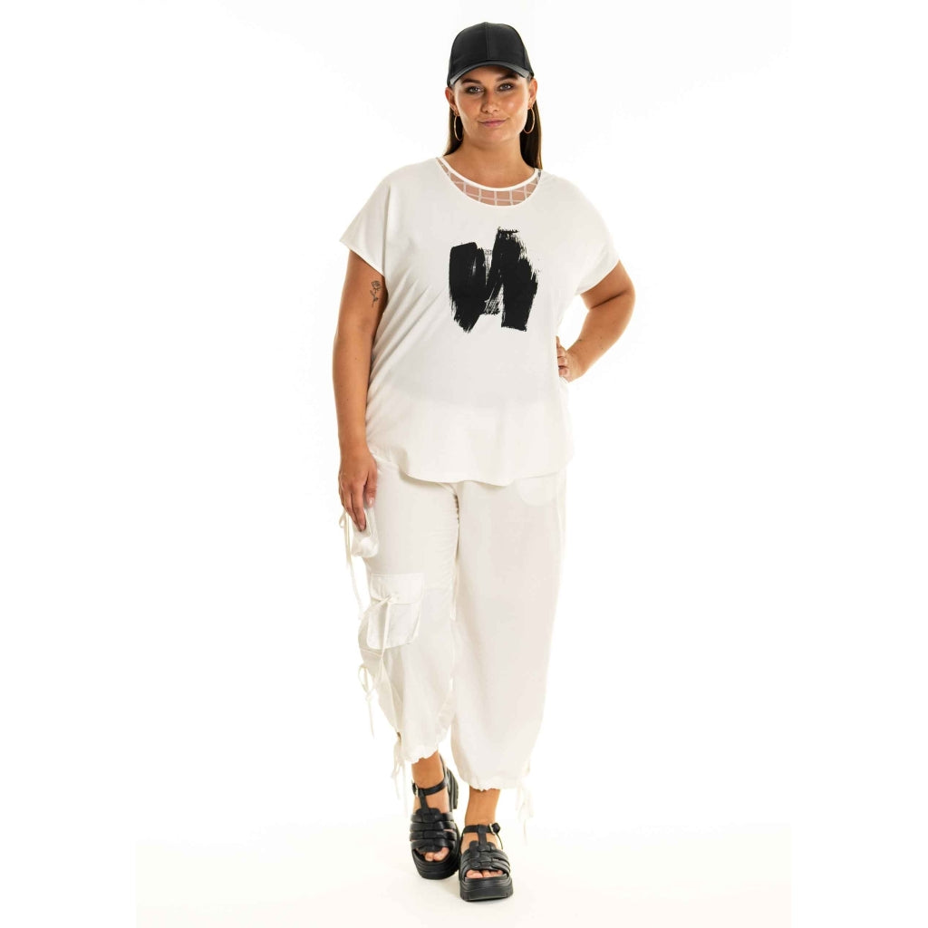 Gozzip Woman GErica Cargo Pants Pants White