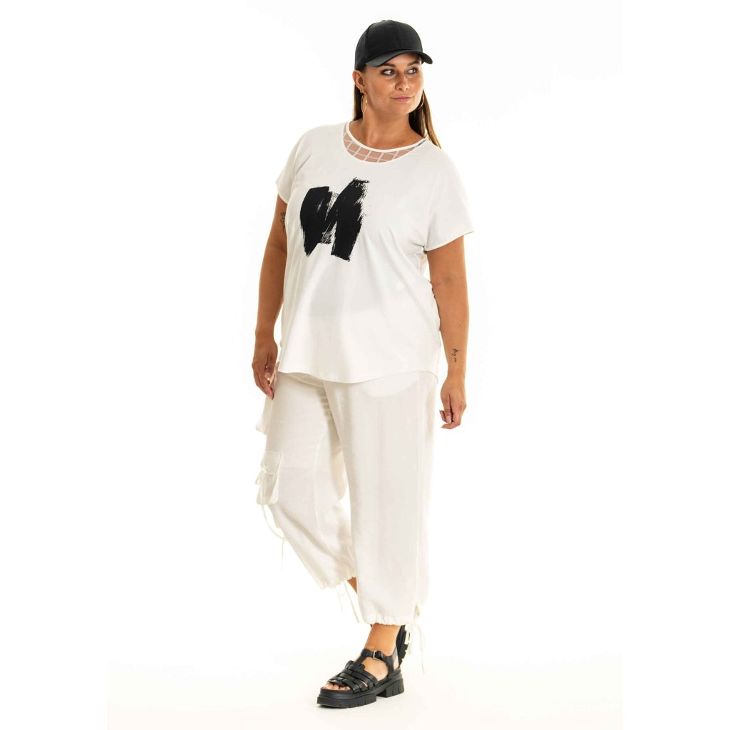 Gozzip Woman GErica Cargo Pants Pants White