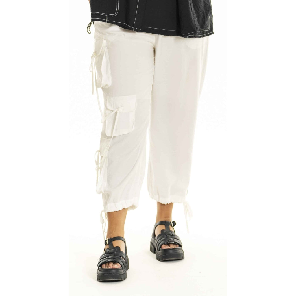 Gozzip Woman GErica Cargo Pants Pants White