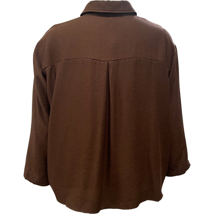 Gozzip Woman GErle Jacket Jacket Brown