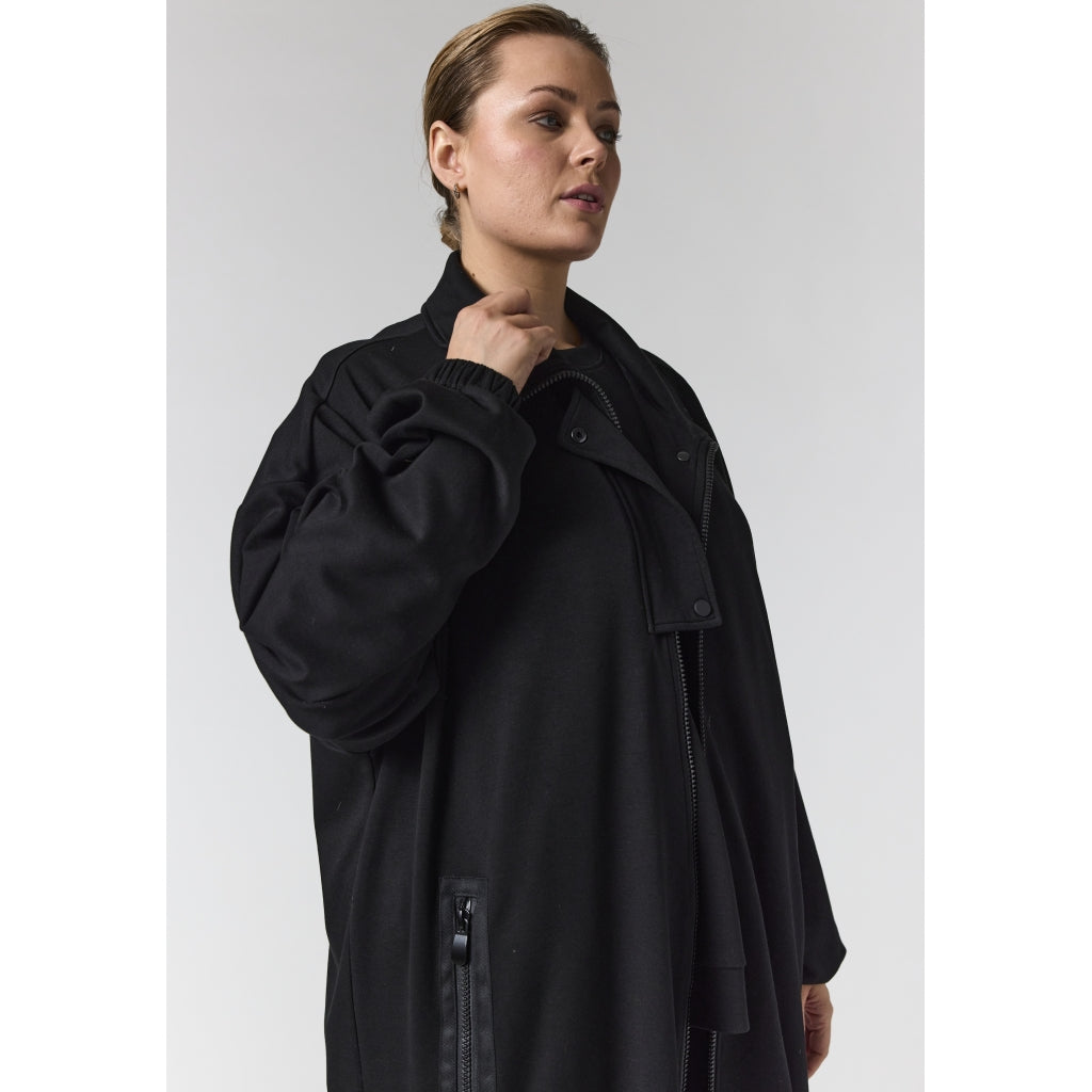 Gozzip Woman GEstrid Cardigan with zipper Cardigan Black