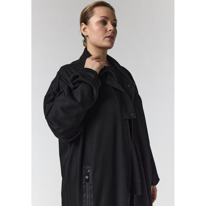 Gozzip Woman GEstrid Cardigan with zipper Cardigan Black
