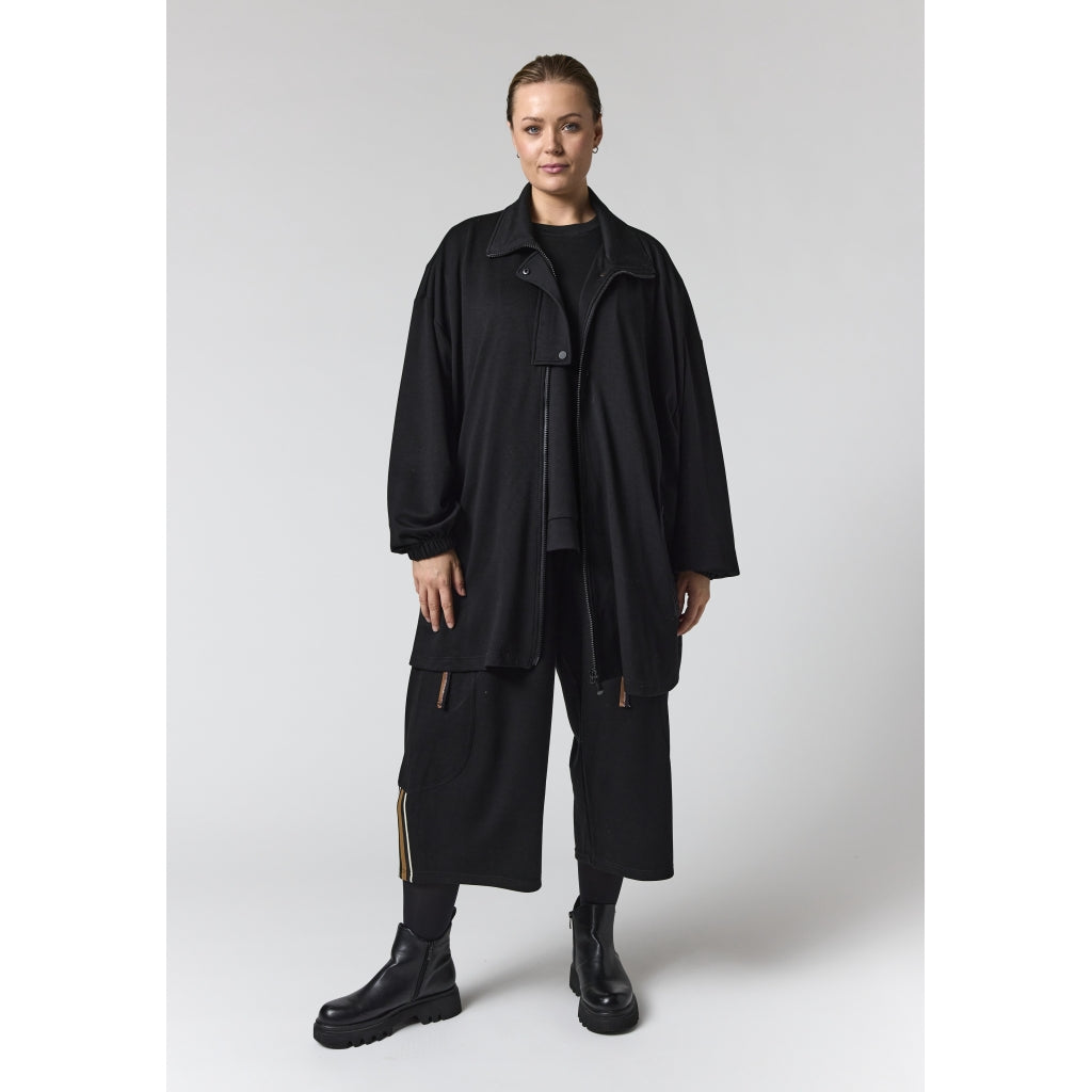 Gozzip Woman GEstrid Cardigan with zipper Cardigan Black