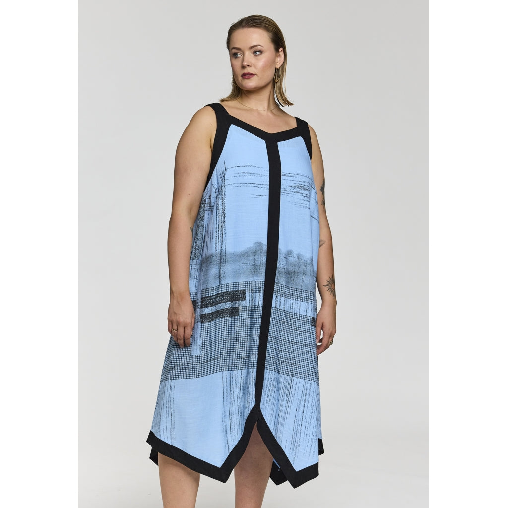 Gozzip Woman GFelicity long strap dress Dress Light blue/Black
