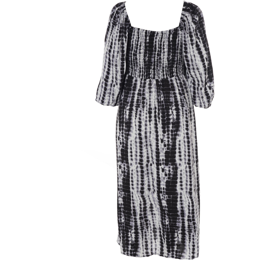 Gozzip Woman GFie Dress with smock Dress Black/Grey/White