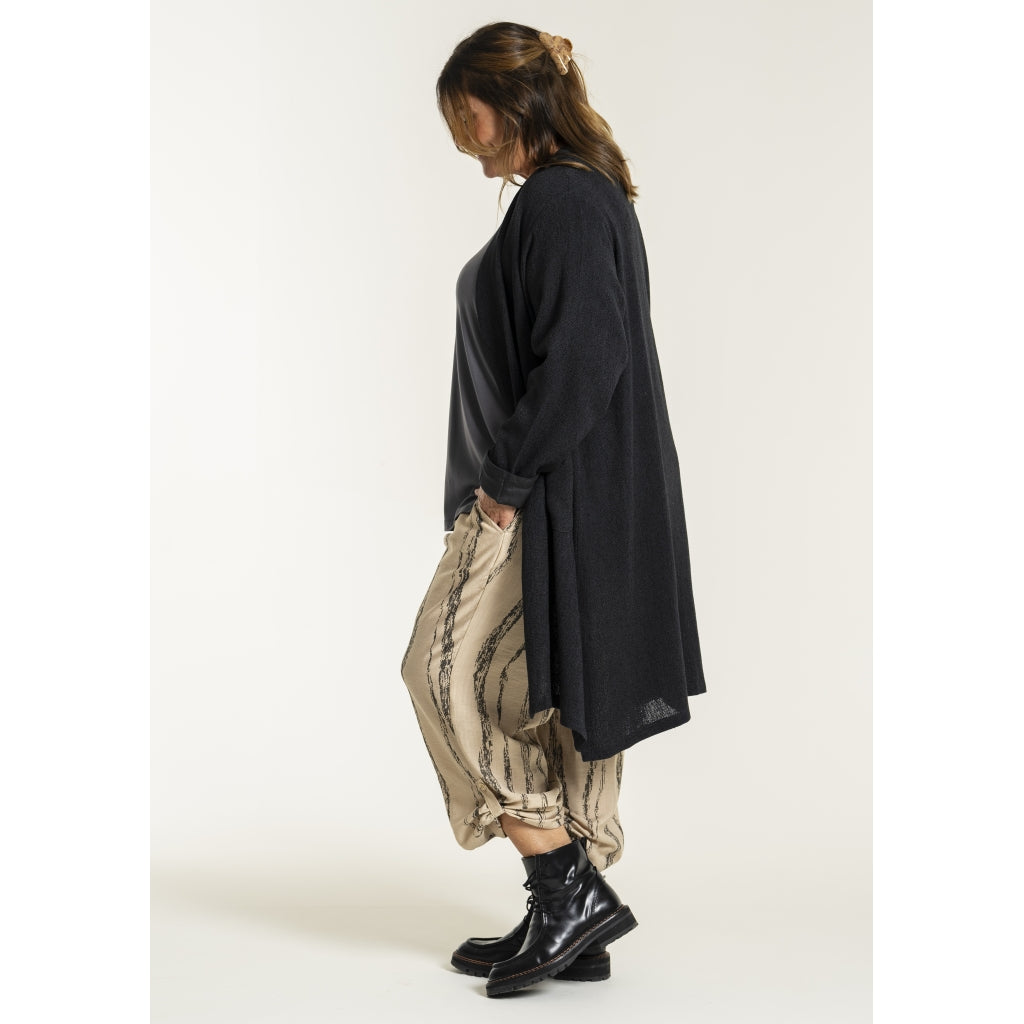 Gozzip Woman GFrance Long Cardigan Long Cardigan Black