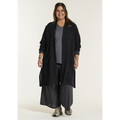 Gozzip Woman GFrance Long Cardigan Long Cardigan Black