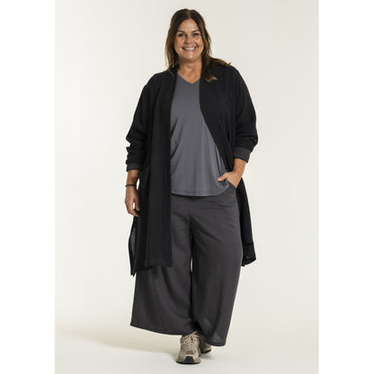 Gozzip Woman GFrance Long Cardigan Long Cardigan Black