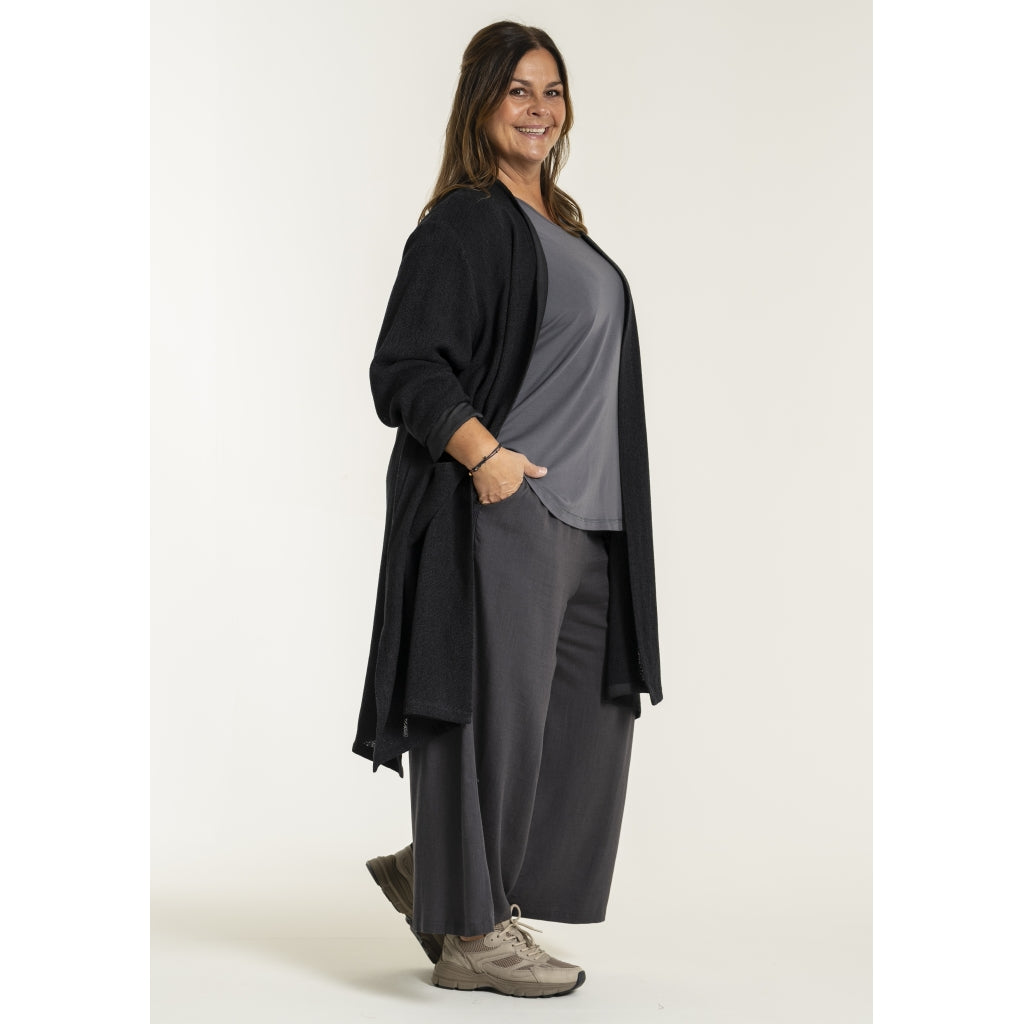 Gozzip Woman GFrance Long Cardigan Long Cardigan Black