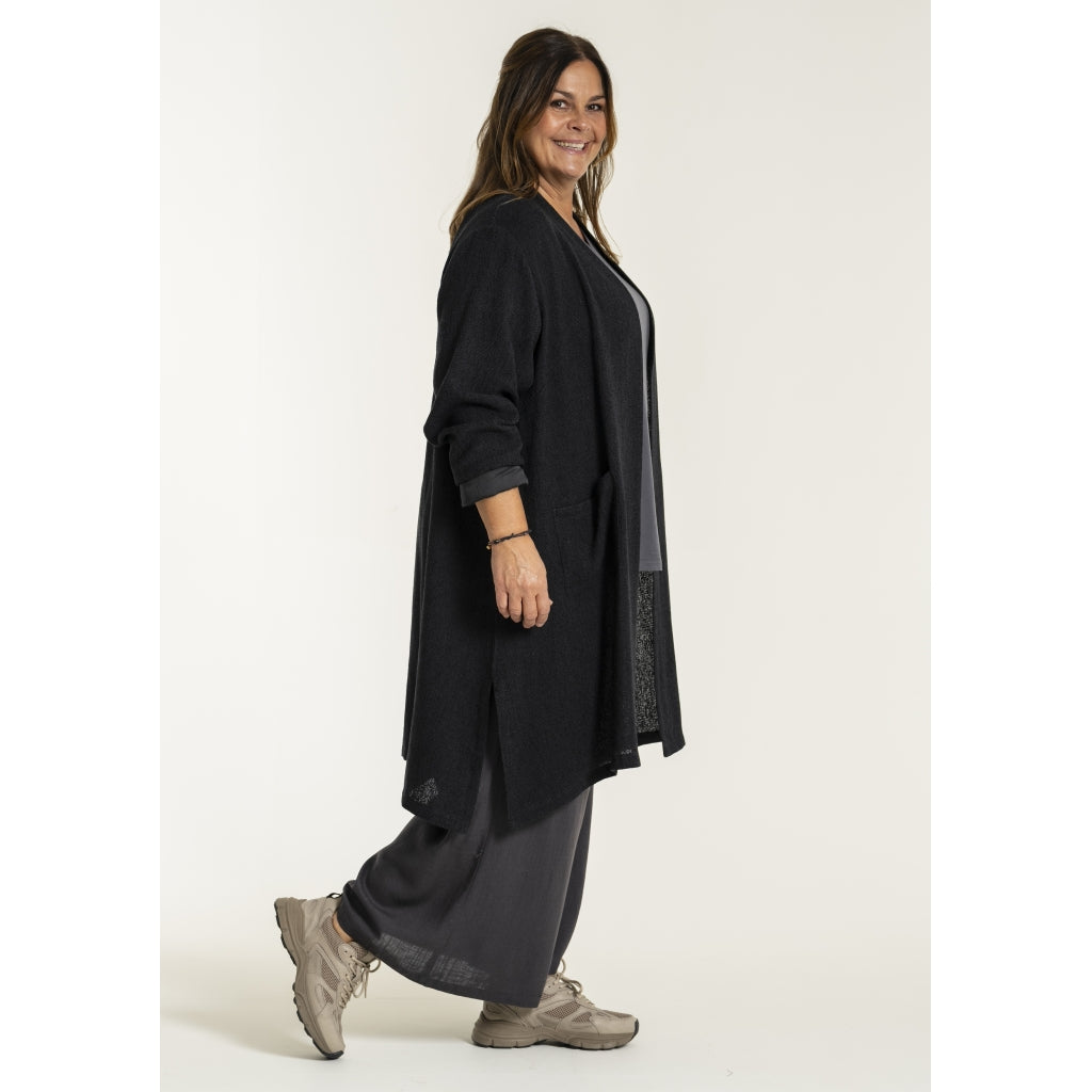 Gozzip Woman GFrance Long Cardigan Long Cardigan Black