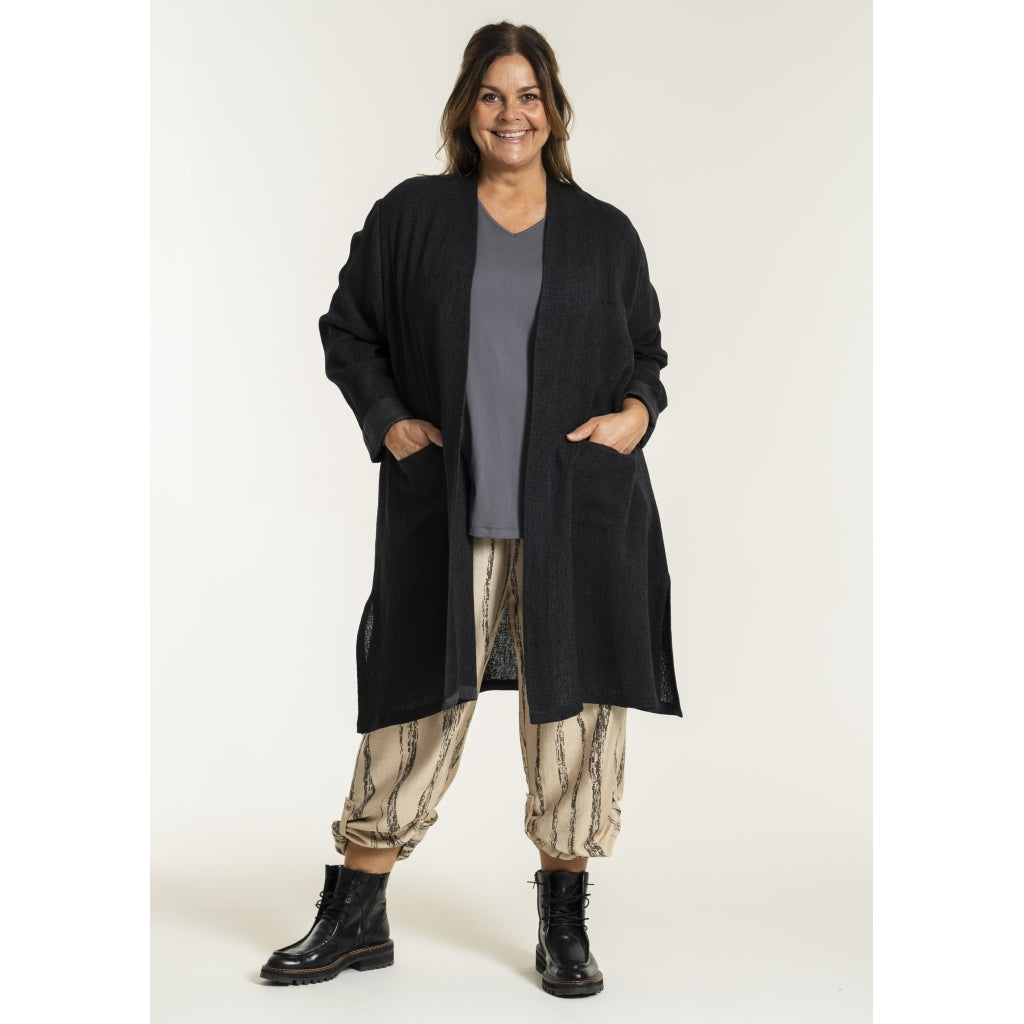 Gozzip Woman GFrance Long Cardigan Long Cardigan Black