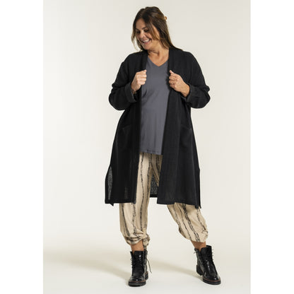 Gozzip Woman GFrance Long Cardigan Long Cardigan Black