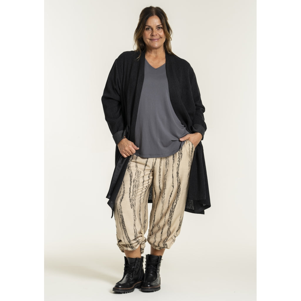 Gozzip Woman GFrance Long Cardigan Long Cardigan Black