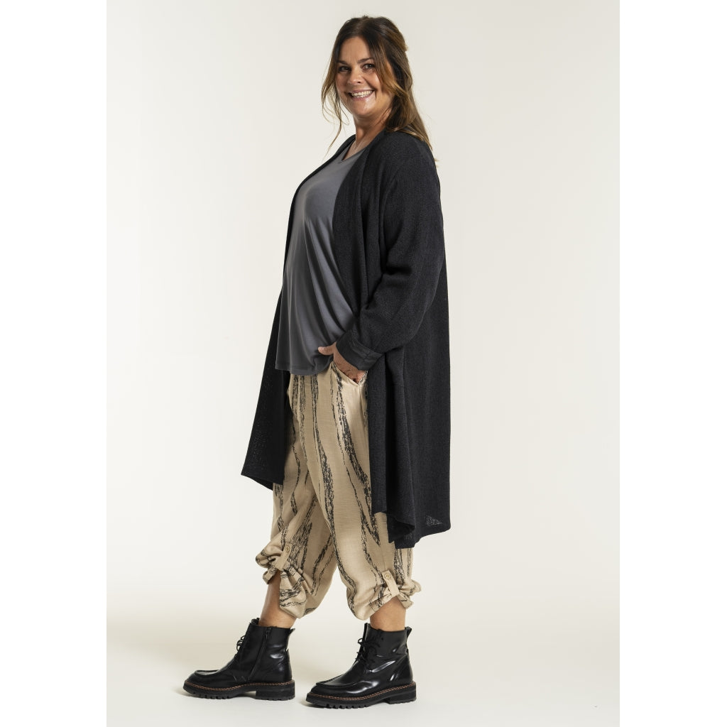 Gozzip Woman GFrance Long Cardigan Long Cardigan Black