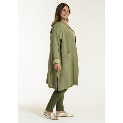 Gozzip Woman GFrance Long Cardigan Long Cardigan Moss