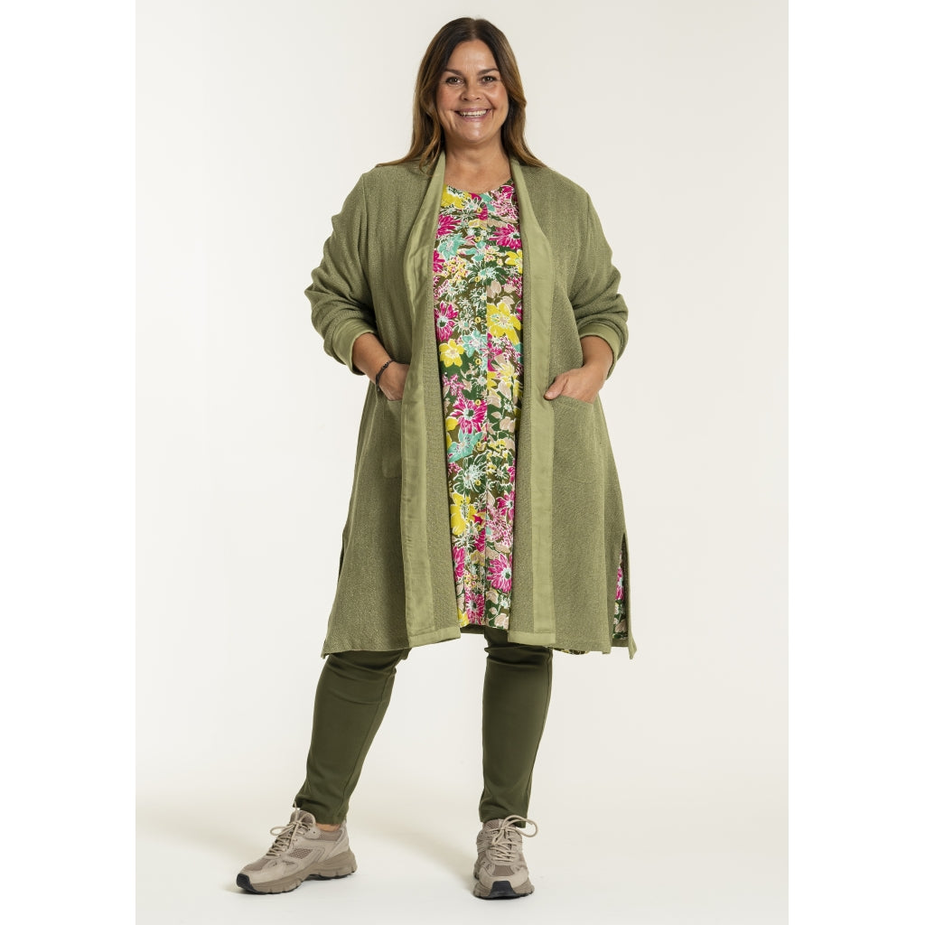 Gozzip Woman GFrance Long Cardigan Long Cardigan Moss