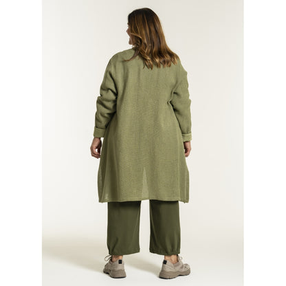 Gozzip Woman GFrance Long Cardigan Long Cardigan Moss