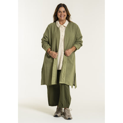 Gozzip Woman GFrance Long Cardigan Long Cardigan Moss