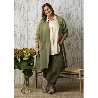 Gozzip Woman GFrance Long Cardigan Long Cardigan Moss