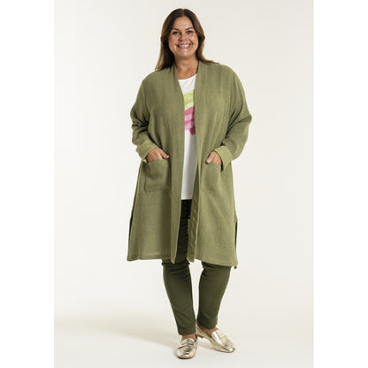 Gozzip Woman GFrance Long Cardigan Long Cardigan Moss