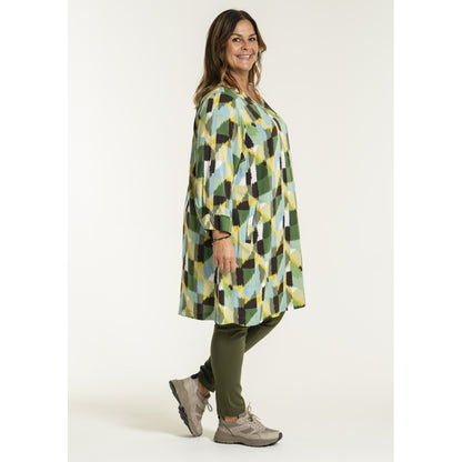 Gozzip Woman GFreia Tunic Tunic Green Print