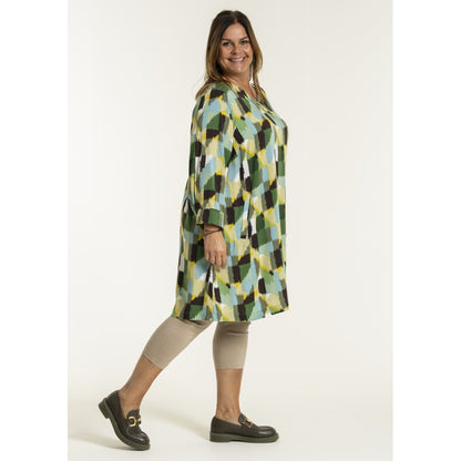 Gozzip Woman GFreia Tunic Tunic Green Print