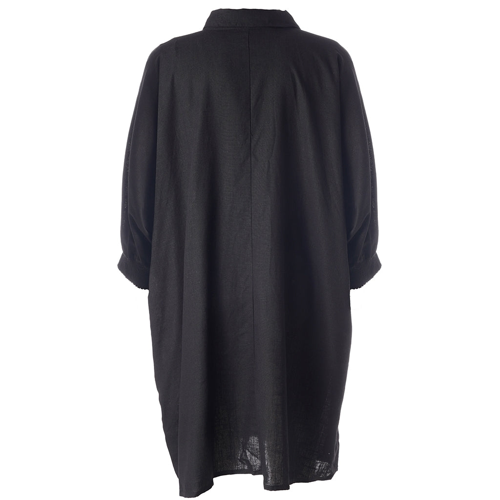 Gozzip Woman GGerda Oversize shirt Tunic Oversize shirt tunic Black