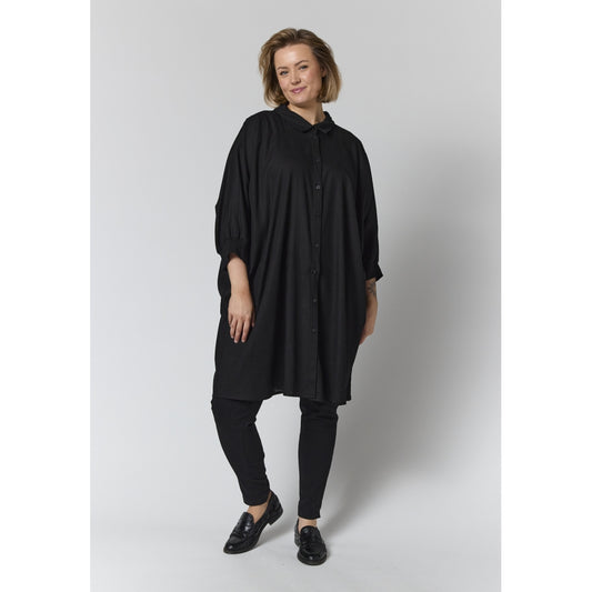 Gozzip Woman GGerda Oversize shirt Tunic Oversize shirt tunic Black