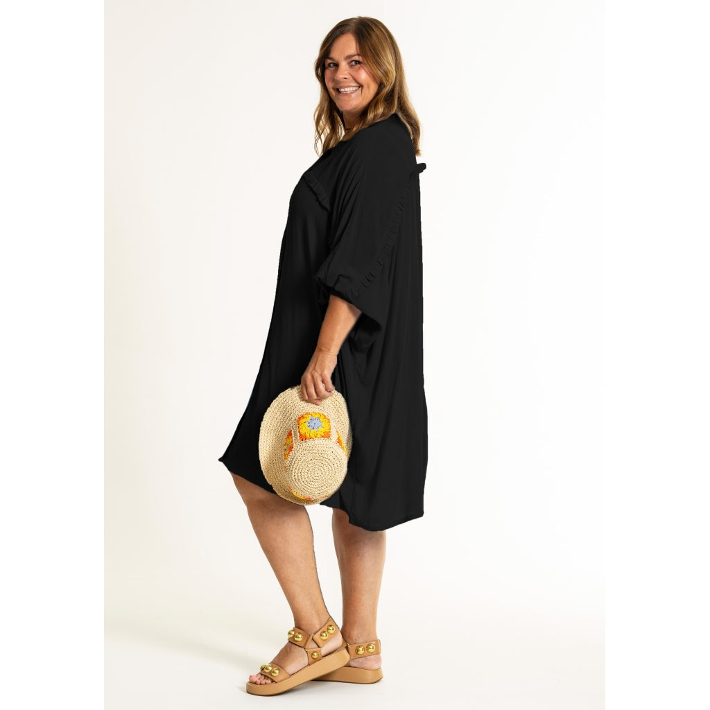 Gozzip Woman GGerda Oversize shirt Tunic Tunic Black