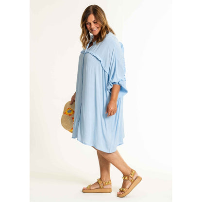 Gozzip Woman GGerda Oversize shirt Tunic Tunic light Blue