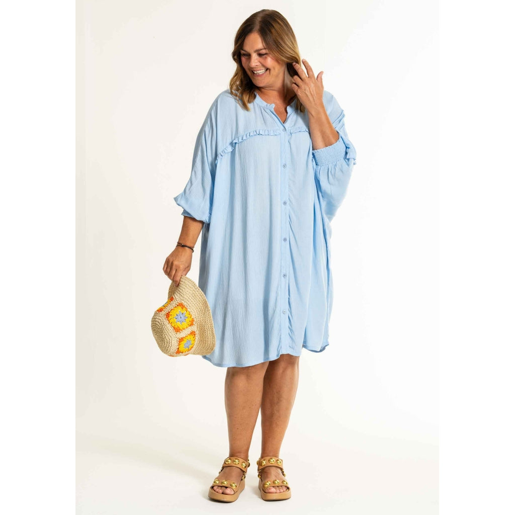 Gozzip Woman GGerda Oversize shirt Tunic Tunic light Blue