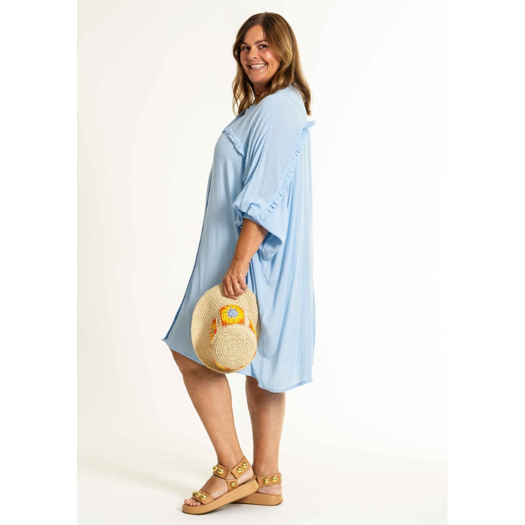 Gozzip Woman GGerda Oversize shirt Tunic Tunic light Blue