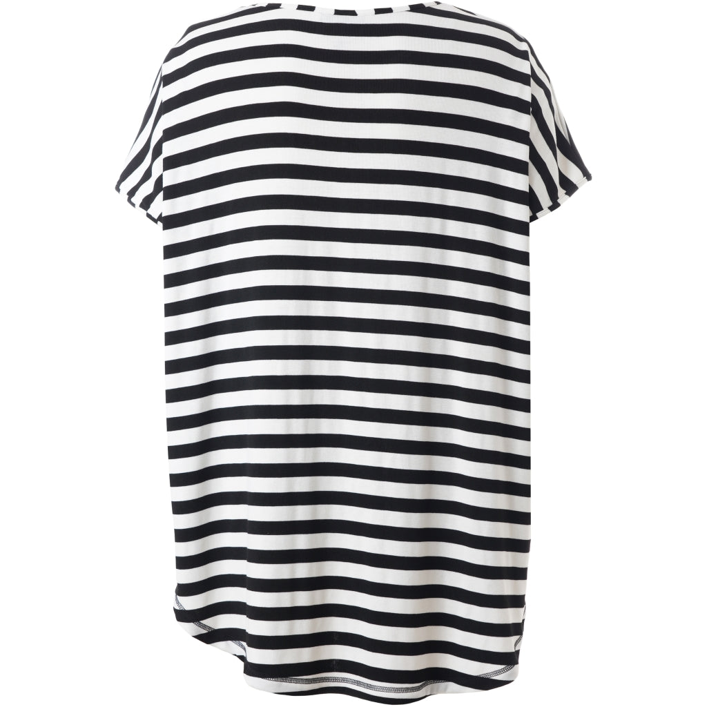 Gozzip Woman GGitte T-shirt striped T-Shirt Black