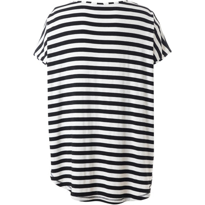 Gozzip Woman GGitte T-shirt striped T-Shirt Black