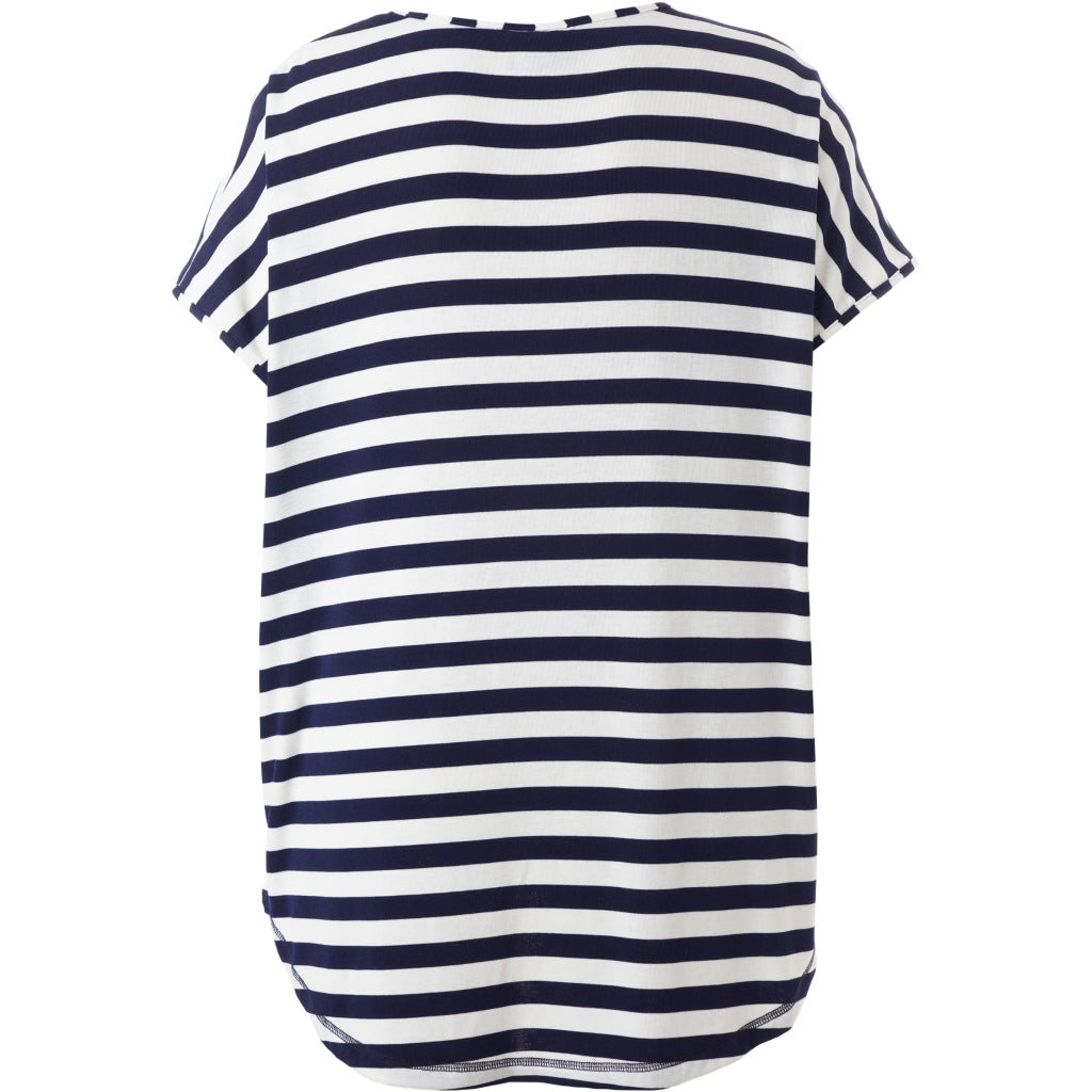 Gozzip Woman GGitte T-shirt striped T-Shirt Navy