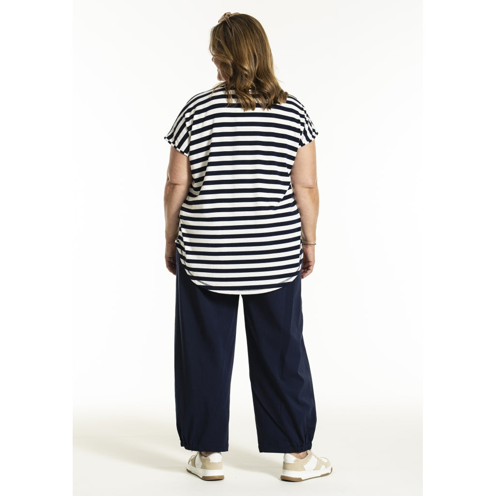 Gozzip Woman GGitte T-shirt striped T-Shirt Navy