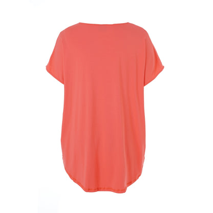 Gozzip Woman GGitte T-shirt with print T-Shirt Coral