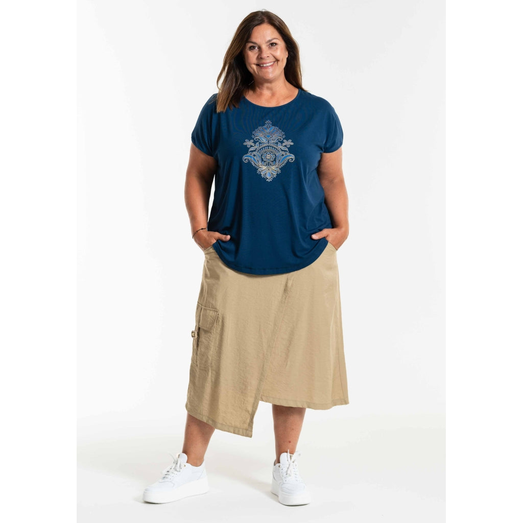 Gozzip Woman GGitte T-shirt with print T-Shirt Navy