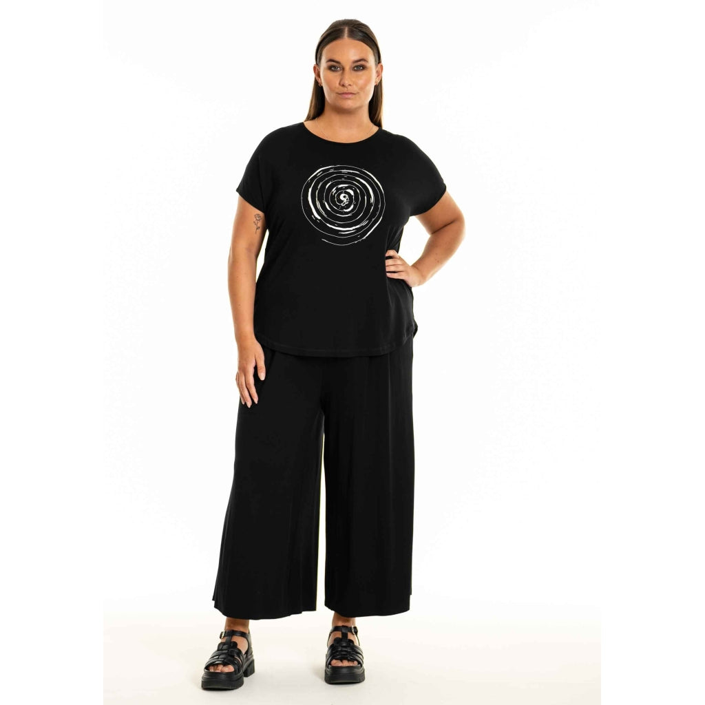 Gozzip Woman GGitte T-shirt with print T-Shirt Black