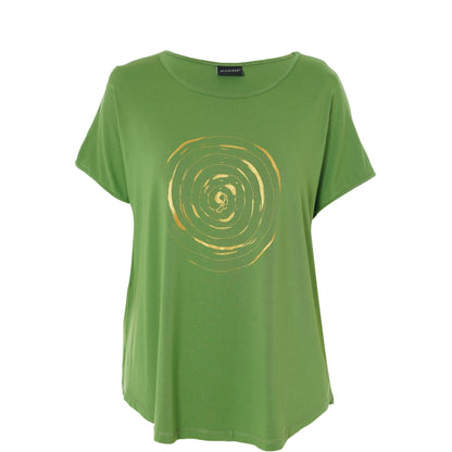 Gozzip Woman GGitte T-shirt with print T-Shirt Summer olive