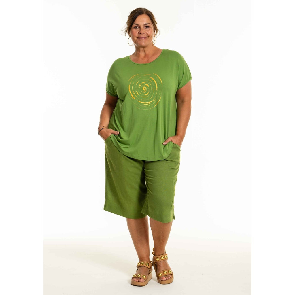 Gozzip Woman GGitte T-shirt with print T-Shirt Summer olive