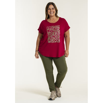 Gozzip Woman GGitte T-shirt with print T-Shirt Raspberry