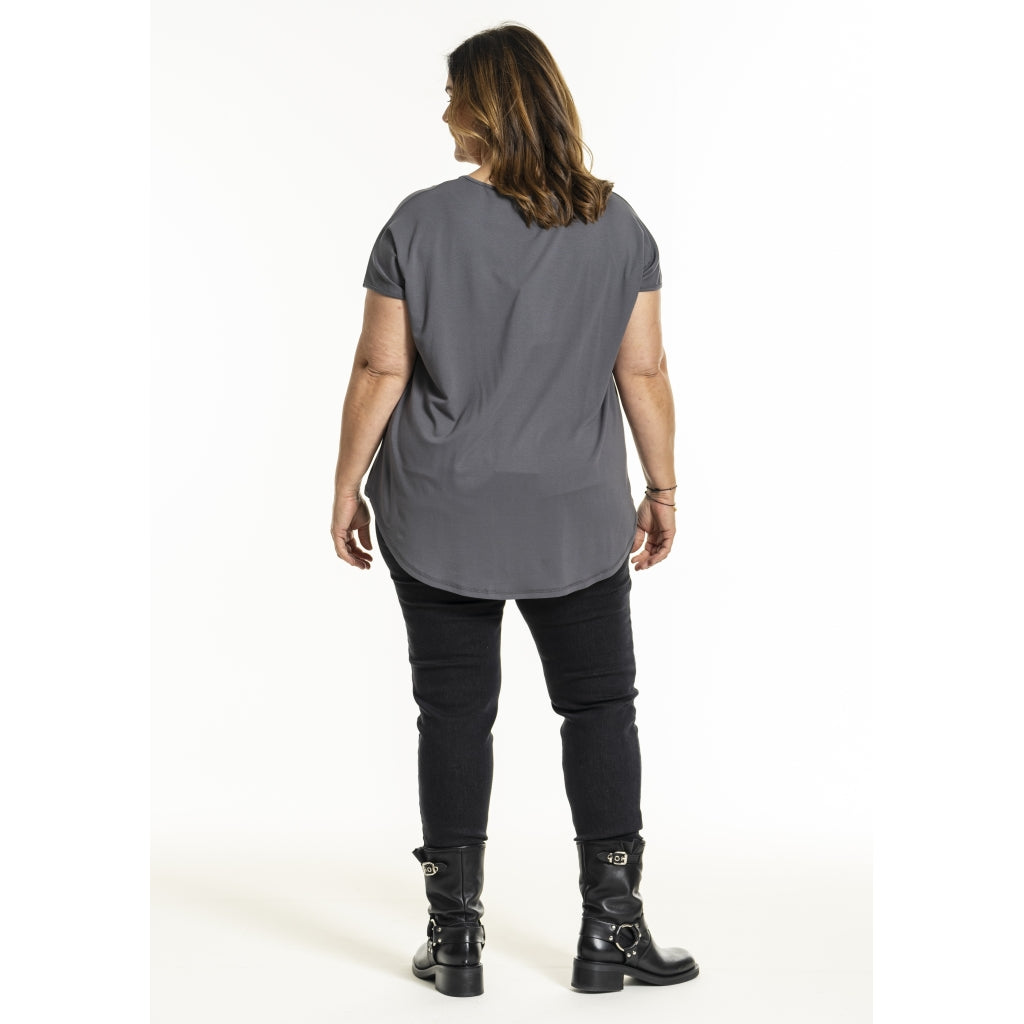 Gozzip Woman GGitte T-shirt with print T-Shirt Grey