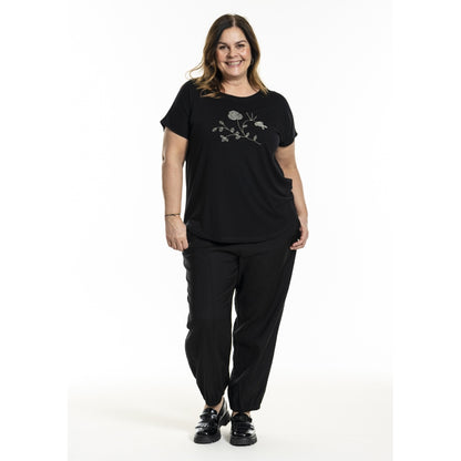 Gozzip Woman GGitte T-shirt with print T-Shirt Black