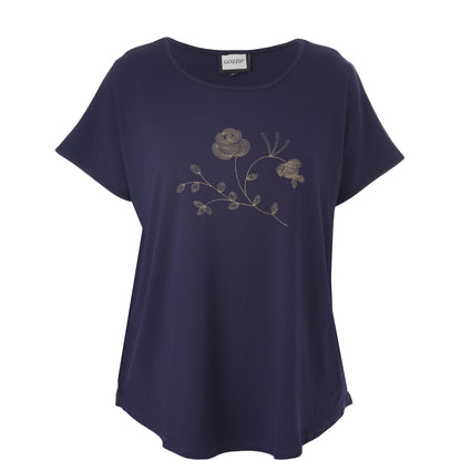 Gozzip Woman GGitte T-shirt with print T-Shirt Navy