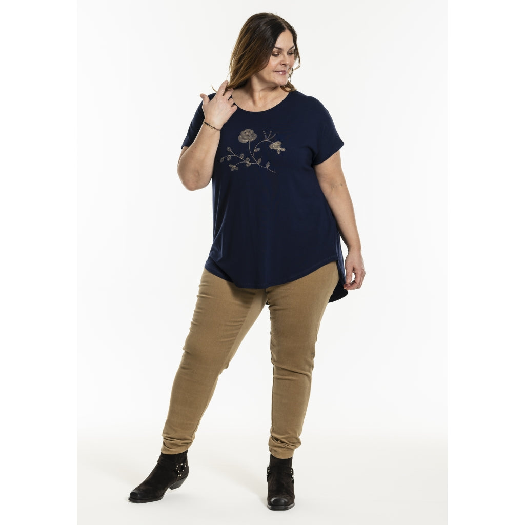 Gozzip Woman GGitte T-shirt with print T-Shirt Navy