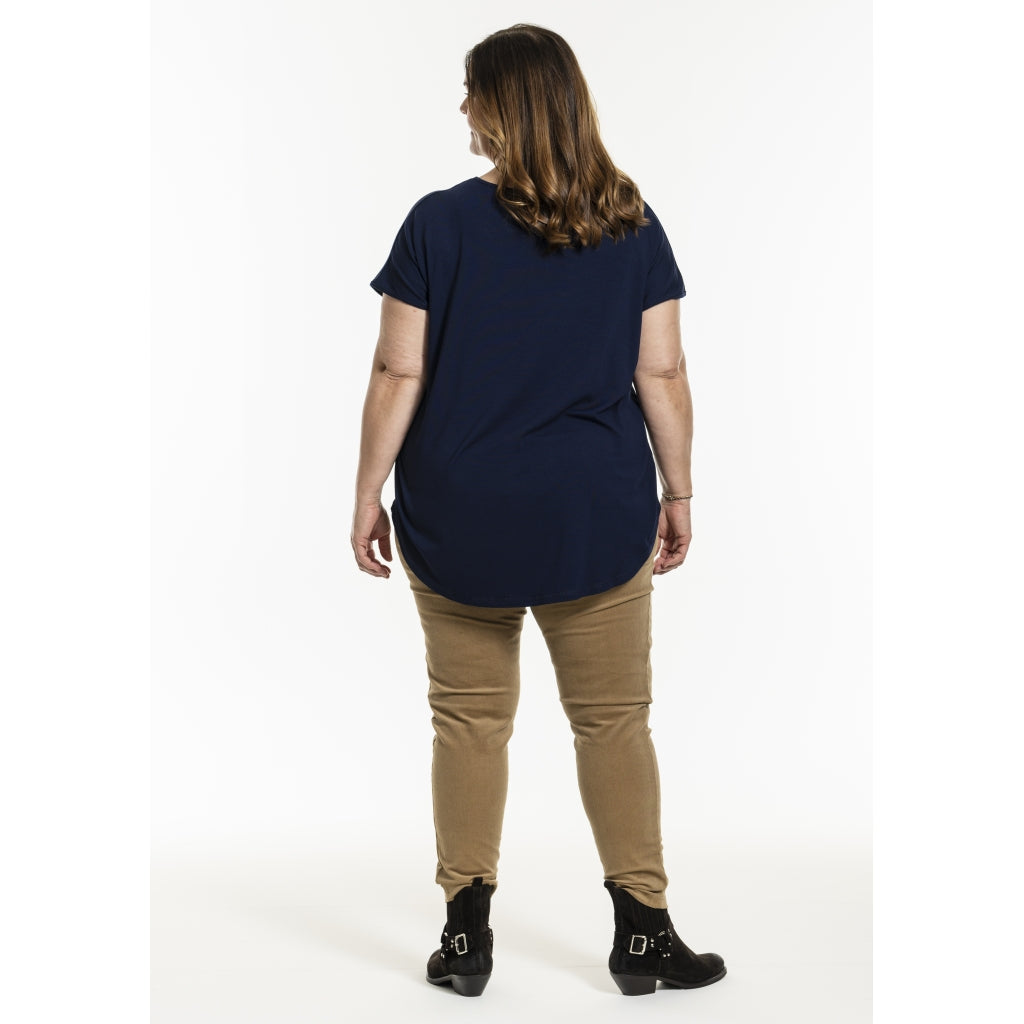 Gozzip Woman GGitte T-shirt with print T-Shirt Navy