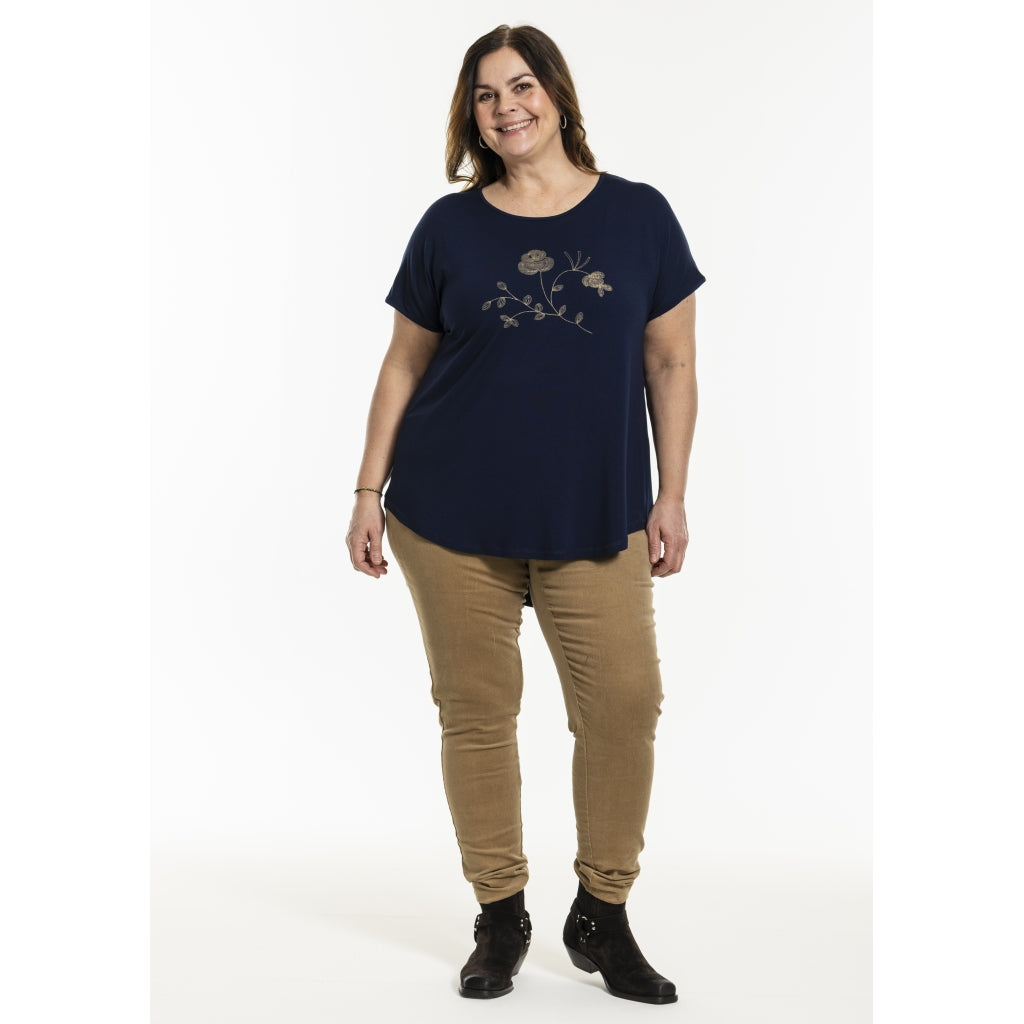 Gozzip Woman GGitte T-shirt with print T-Shirt Navy