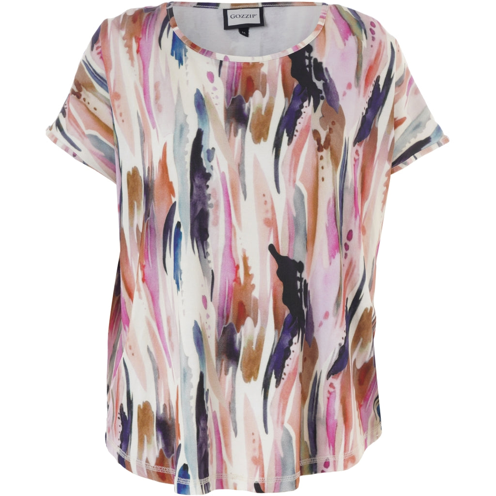 Gozzip Woman GGitte T-shirt with print T-Shirt Multi Colour