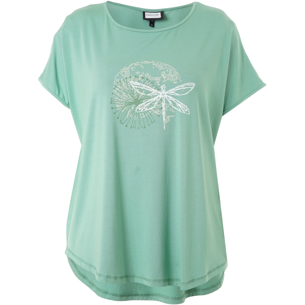 Gozzip Woman GGitte T-shirt with print T-Shirt Green